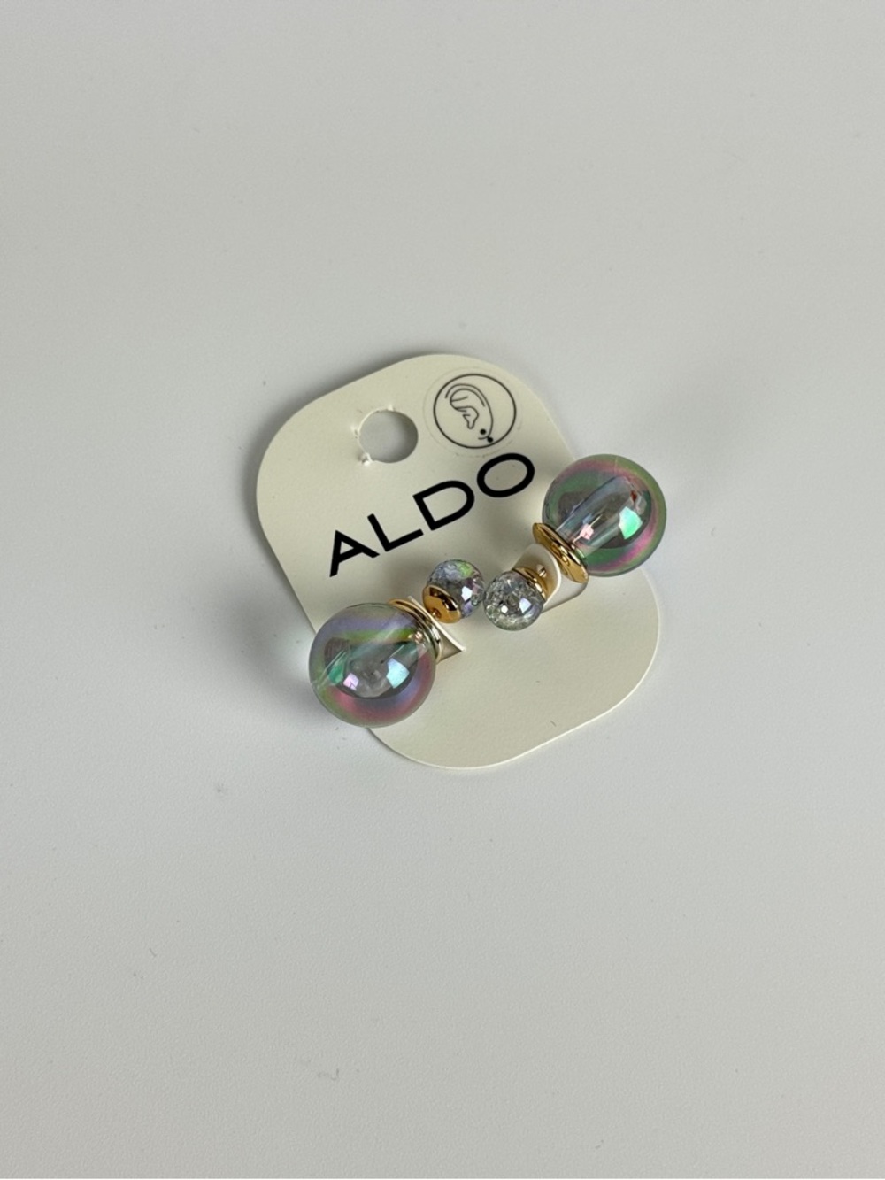 ALDO Iridescent Pearl Ear Jacket Earrings